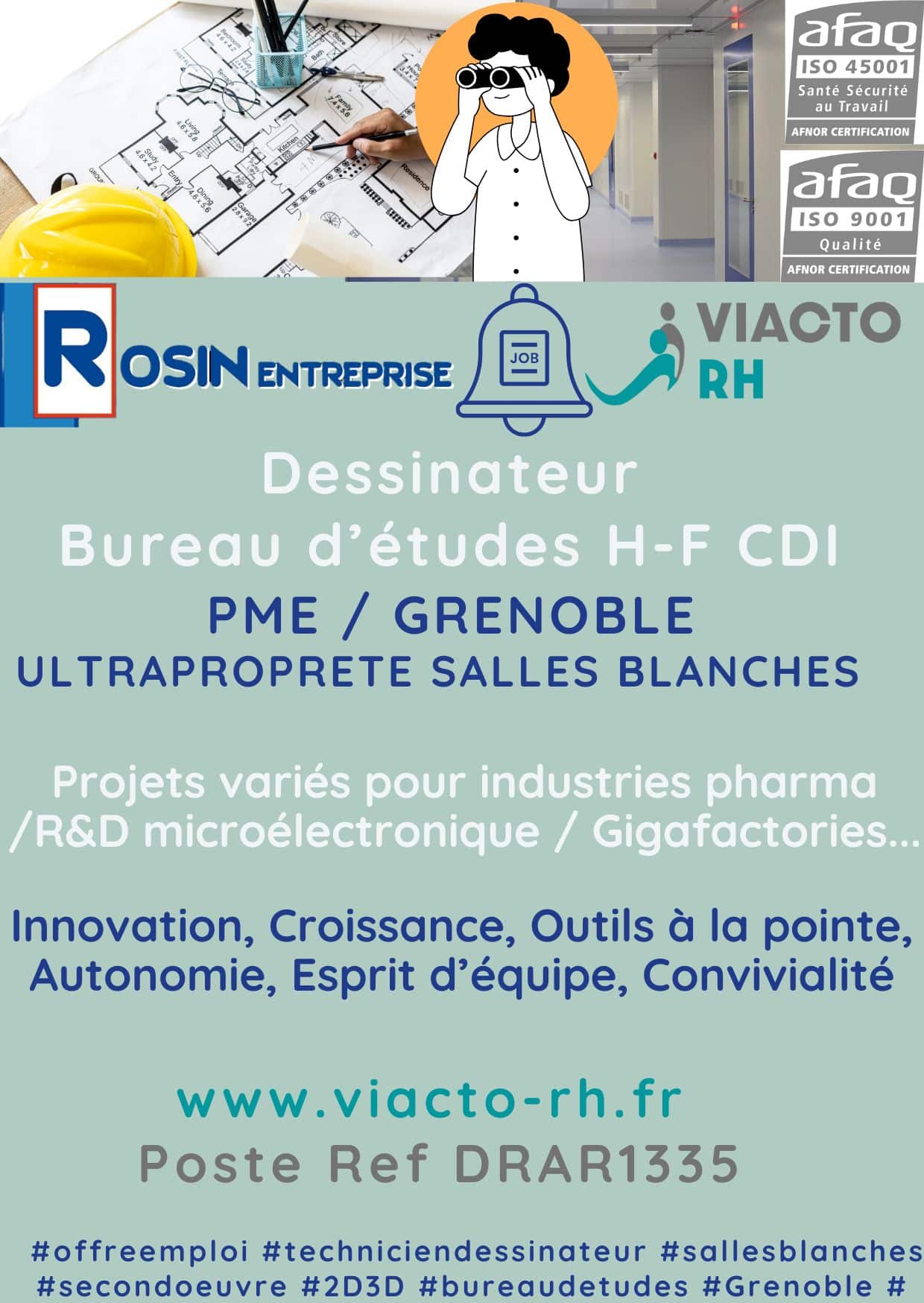 Dessinateur BE HF Rosin juin 2025